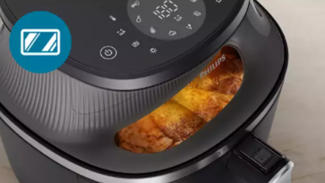 Stylish cooking window to keep an eye on your food